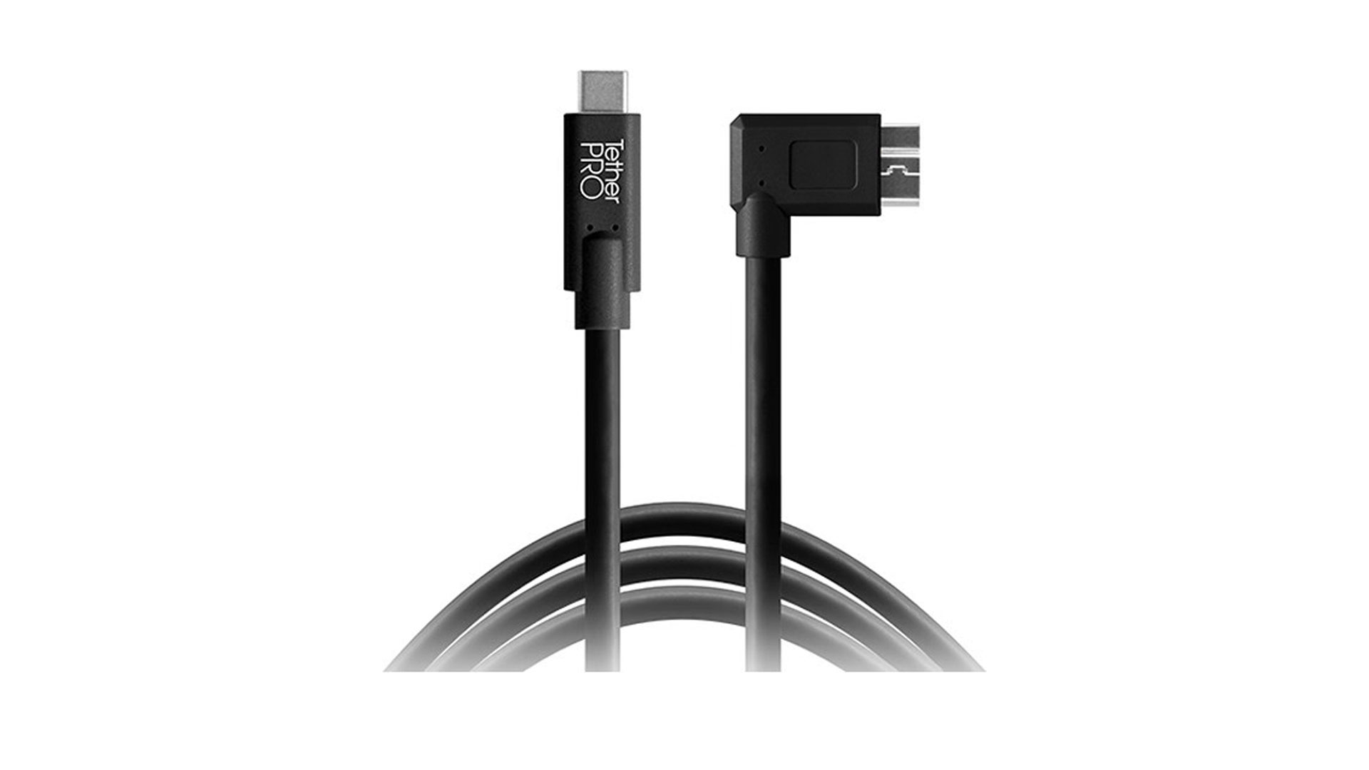 CUC33R15-BLK_TetherTools_Tether Tools cavo Micro-USB 3.0 Type-B a Type-C maschio ad angolo retto 4.6m nero
