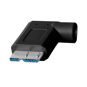 CUC33R15-BLK_TetherTools_Tether Tools cavo Micro-USB 3.0 Type-B a Type-C maschio ad angolo retto 4.6m nero