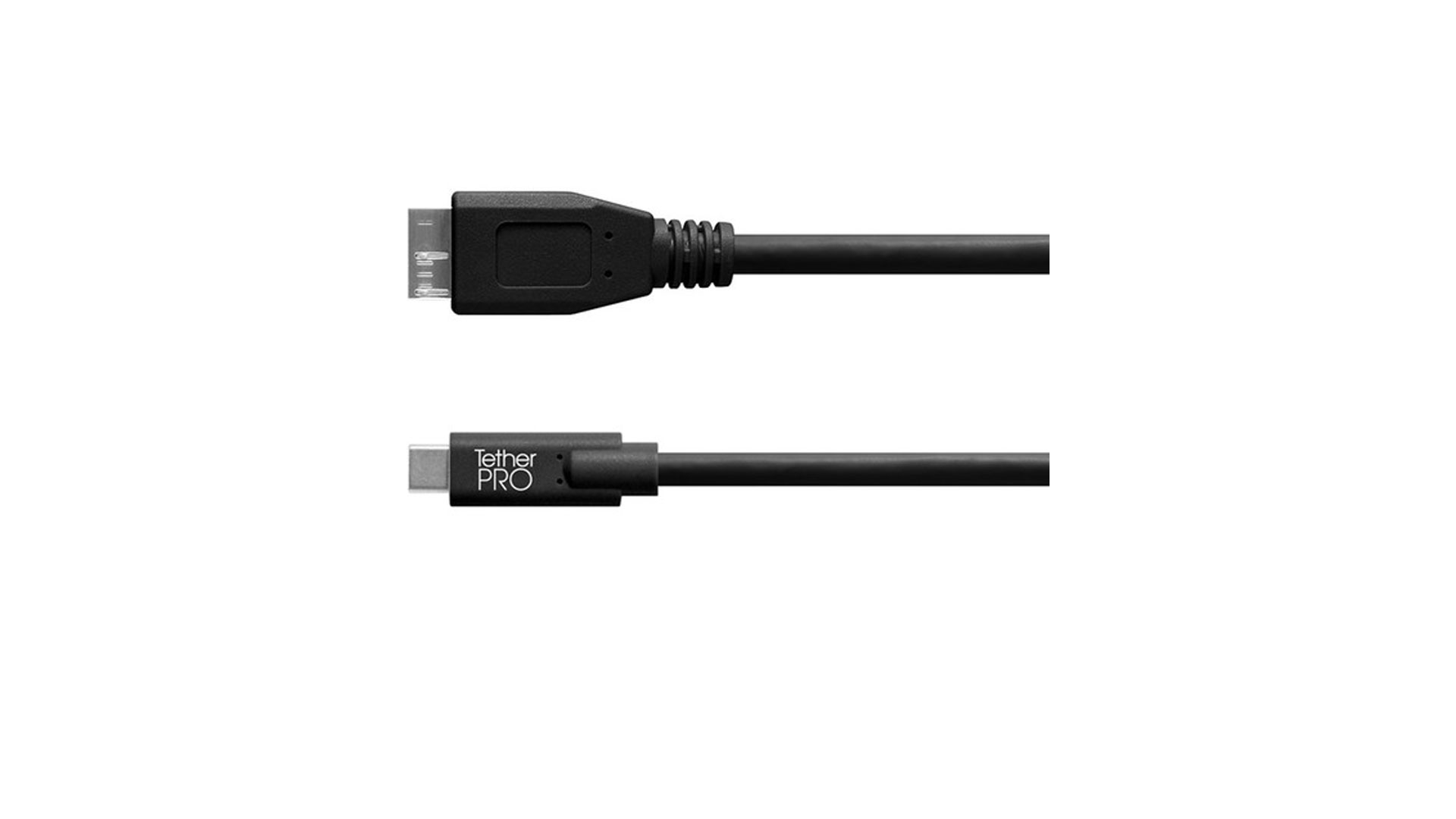 CUC33R15-BLK_TetherTools_Tether Tools cavo Micro-USB 3.0 Type-B a Type-C maschio ad angolo retto 4.6m nero