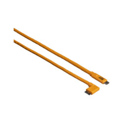 CUC33R15-ORG_TETHERTOOLS_Tether Tools TetherPro cavo da USB-C a 3.0 Micro-B ad angolo retto 4,6m arancio