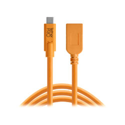 CUCA415-ORG_TETHERTOOLS_Tether Tools TetherPro cavo da USB-C a USB femmina 4,6m arancio