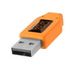 CUCRT02-ORG_TetherTools_Tether Tools cavo adattatore USB 3.0 a USB-C ad angolo retto 50 cm arancione