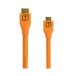 H2C15-ORG_TetherTools_Tether Tools TetherPro cavo Mini HDMI 2.0 a HDMI 2.0 con Ethernet 4.6m arancione