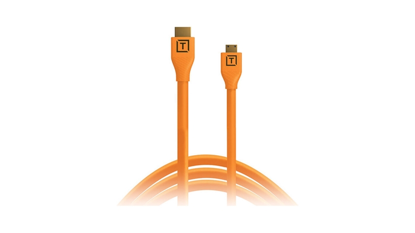 H2C15-ORG_TetherTools_Tether Tools TetherPro cavo Mini HDMI 2.0 a HDMI 2.0 con Ethernet 4.6m arancione