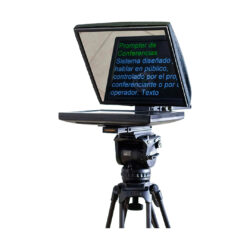 Teleprompter TVPrompt Light LE15M a luminosità standard con monitor auto-reverse da 15'' per fotocamere medio-piccole