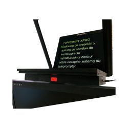 Teleprompter TVPrompt PTZ 17MAX HB T Ad Alta Luminosità HB 1000nit Con Monitor Auto Reverse Da 17 E Tally Incorporato 02