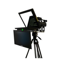 Teleprompter TVPrompt PTZ 17MAX HB T Ad Alta Luminosità HB 1000nit Con Monitor Auto Reverse Da 17 E Tally Incorporato