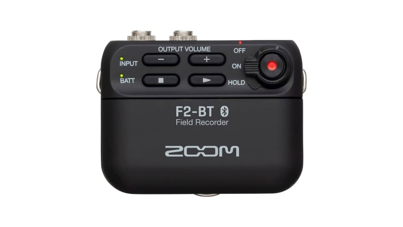 Registratore portatile bluetooth Zoom F2-BT ultracompatto con microfono lavalier