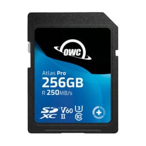 Scheda di memoria SDXC UHS-II V60 OWC Atlas Pro 256 GB - R250 MB/s W130MB/s