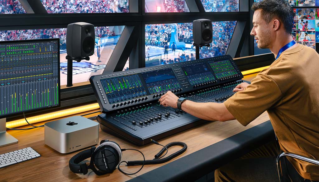 Blackmagic Fairlight Live Audio Panel 10 Superficie di Controllo Desktop Visual 1