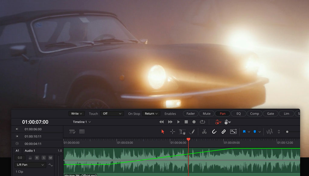 Blackmagic Fairlight Console Audio Editor Dashboard for Audio Editing 2