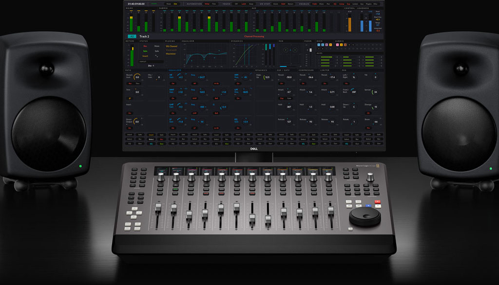 Blackmagic Fairlight Desktop Audio Editor Dashboard per Audio Editing visual