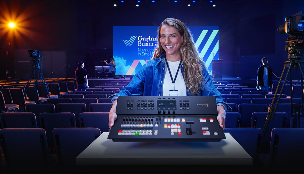 Blackmagic ATEM Television Studio HD8 2TB switcher broadcast HD con pannello di controllo integrato Visual 01
